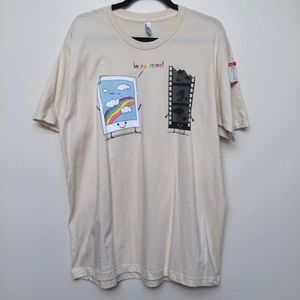 🛑 3/$15 American Apparel Be Positive T- shirt